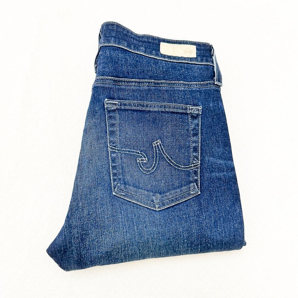 AG The Farrah Skinny Ankle High-Rise Dark Wash Denim Jeans Size 27
